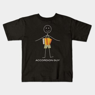 Funny Mens Accordion Design Kids T-Shirt